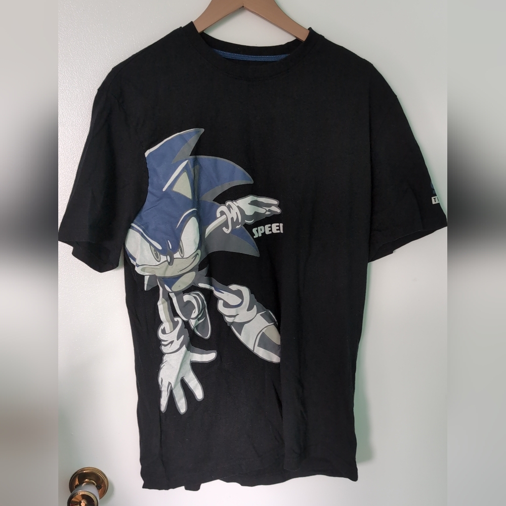 Sonic the hedgehog Sega black tee